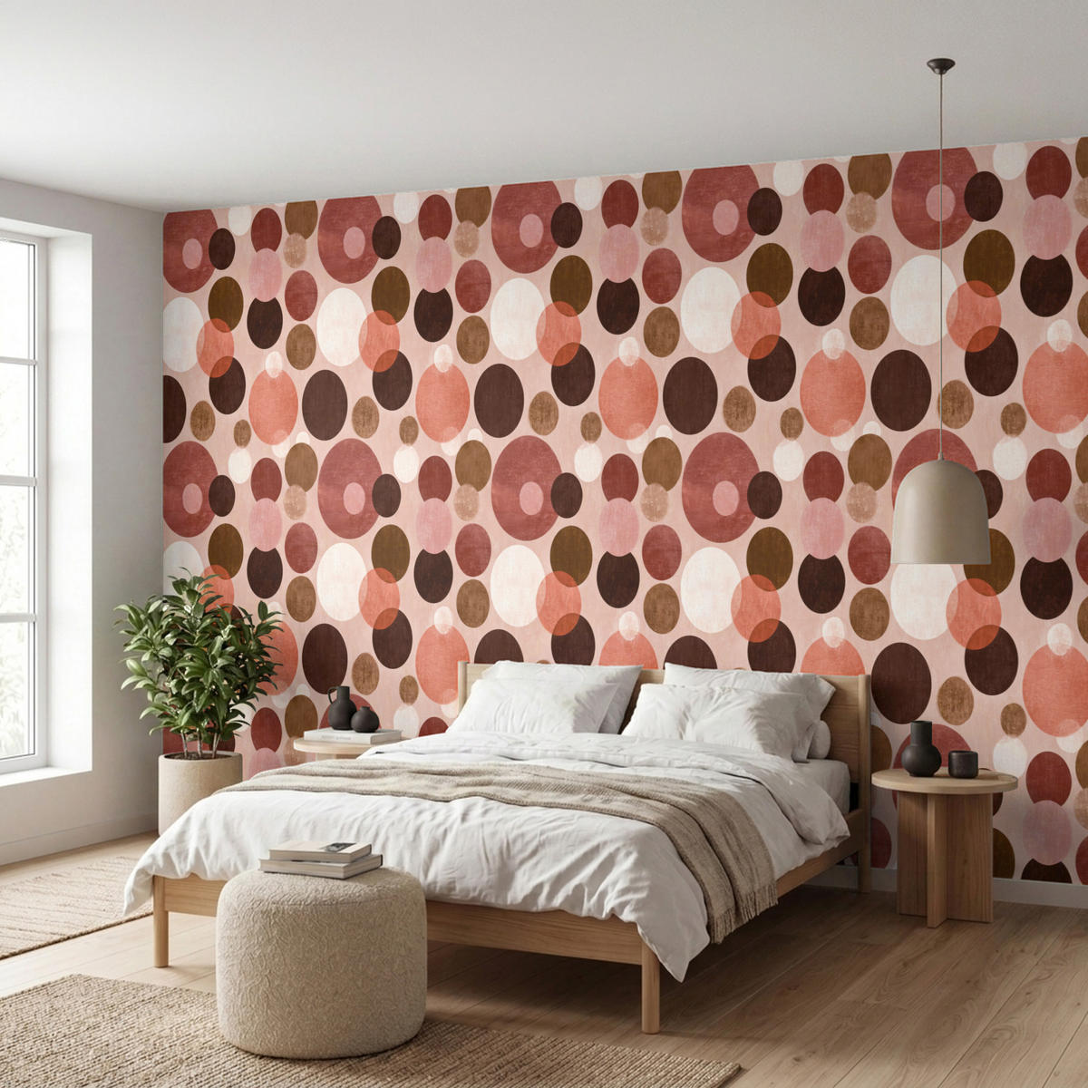 TAPETE - Kreise - Modern - Farbenfroh - 500x220 cm - Multicolor, Papier (500/220cm) - OnlyWow