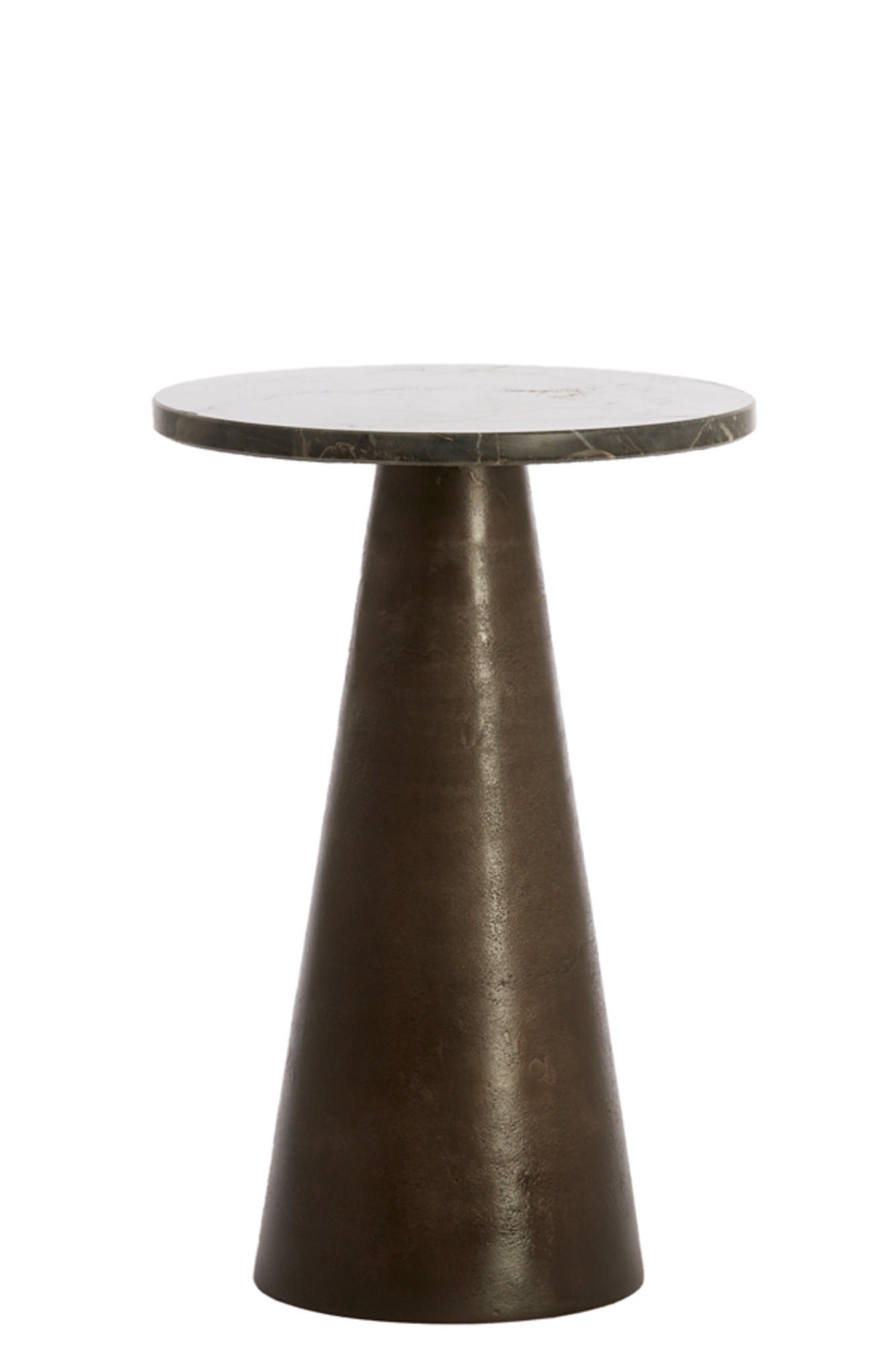 BEISTELLTISCH Ynez Braun Ø36/51 cm - Braun, Metall (36/36/51cm) - Light & Living