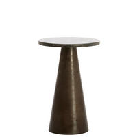 BEISTELLTISCH Ynez Braun Ø36/51 cm - Braun, Metall (36/36/51cm) - Light & Living
