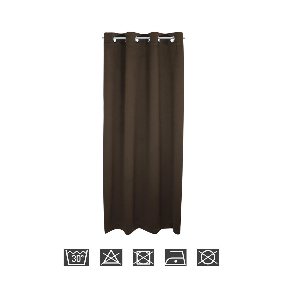 VERDUNKELUNGSVORHANG Ösen 140/245 cm Braun - Braun, Textil (140/245cm) - TiborTex