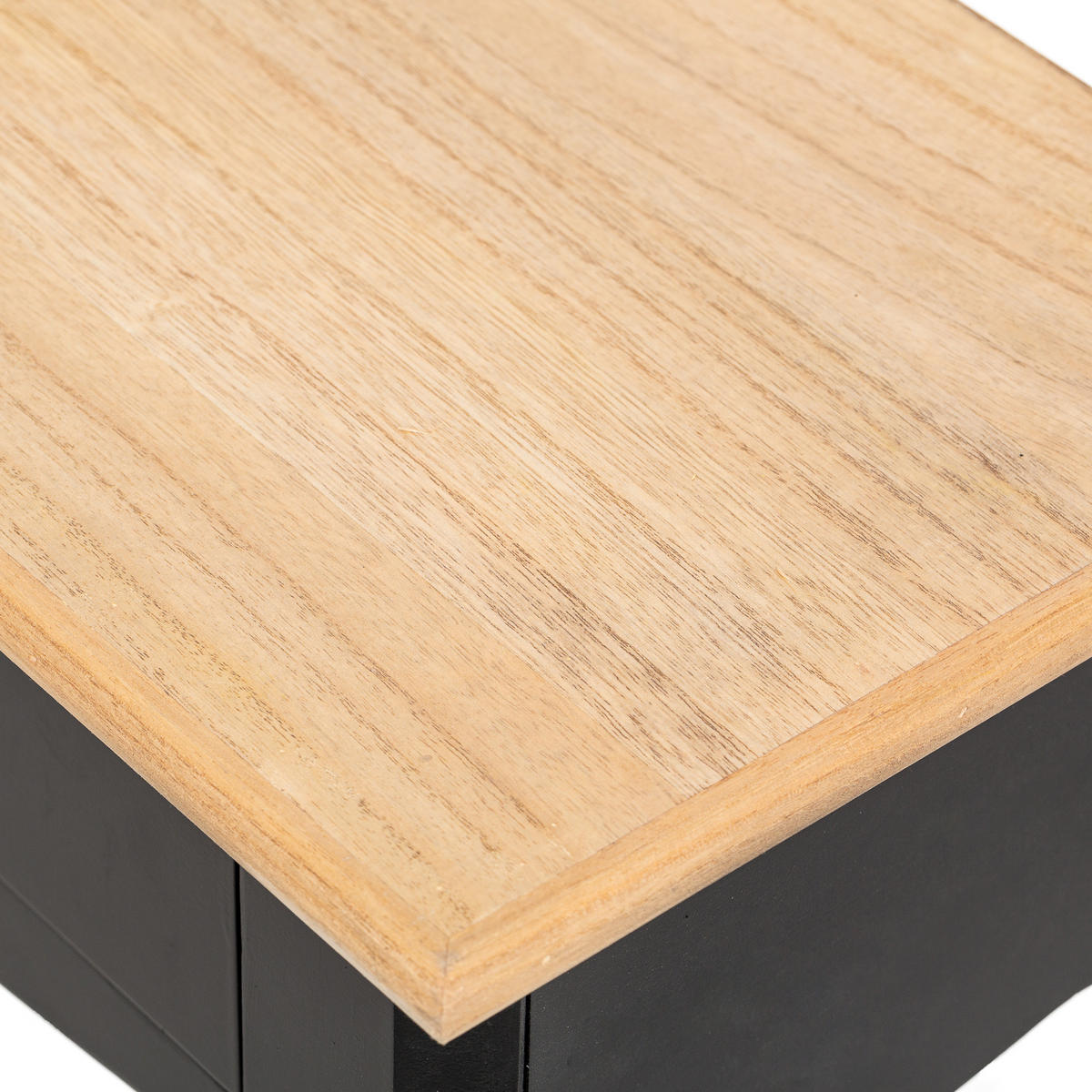 NACHTTISCH Rechteckig Schwarz 47 x 30 x 62 cm - Schwarz, Holz (47/62/30cm) - Nordlys