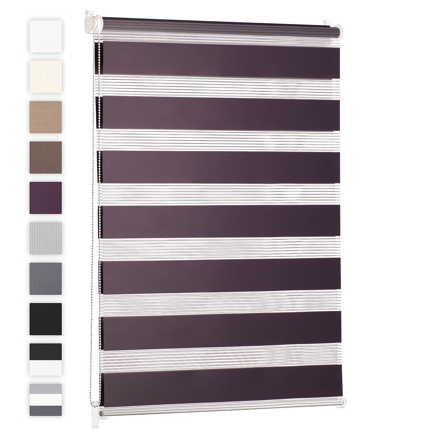 DOPPELROLLO 60/155 cm, Lila - Lila, Textil (60/155cm)