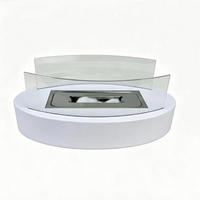BIOETHANOL-KAMIN Weiß 34.5/13.6/19.7 cm - Weiß, Metall (19.7/13.6/34.5cm) - Authentics
