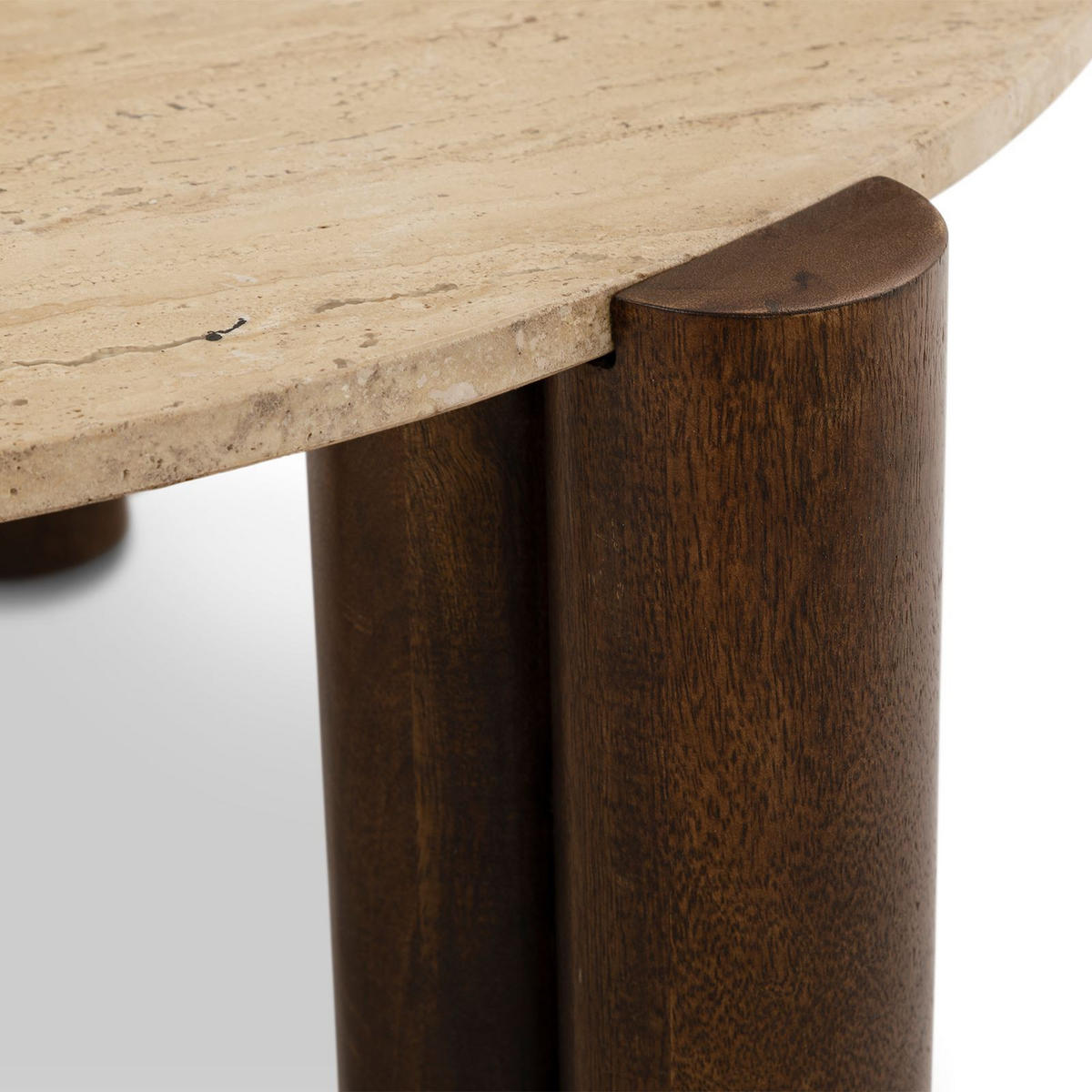 COUCHTISCH TAPTI braun/beige - Beige/Braun, Naturmaterialien/Holz (80/80/35cm) - IDIMEX