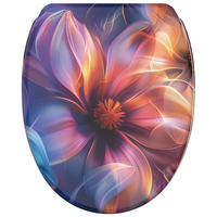 WC-SITZ mit Absenkautomatik & Top Fix Nuvana - Blau/Lila, Holzwerkstoff (37.7/5/48cm) - Sanilo