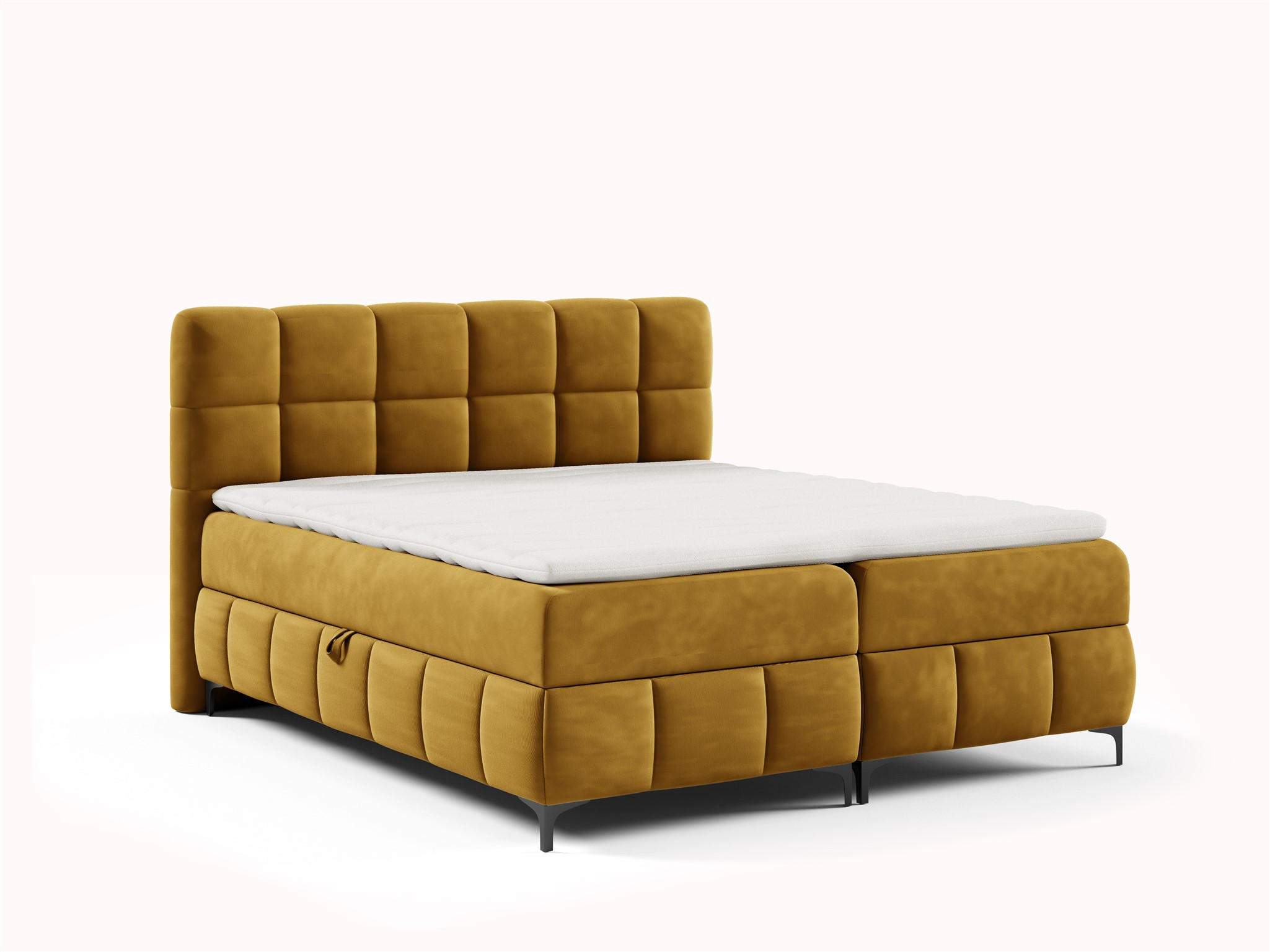 BOXBETT Sophie In Salvador - Honig, Holzwerkstoff/Textil (100/200cm) - Fun Möbel