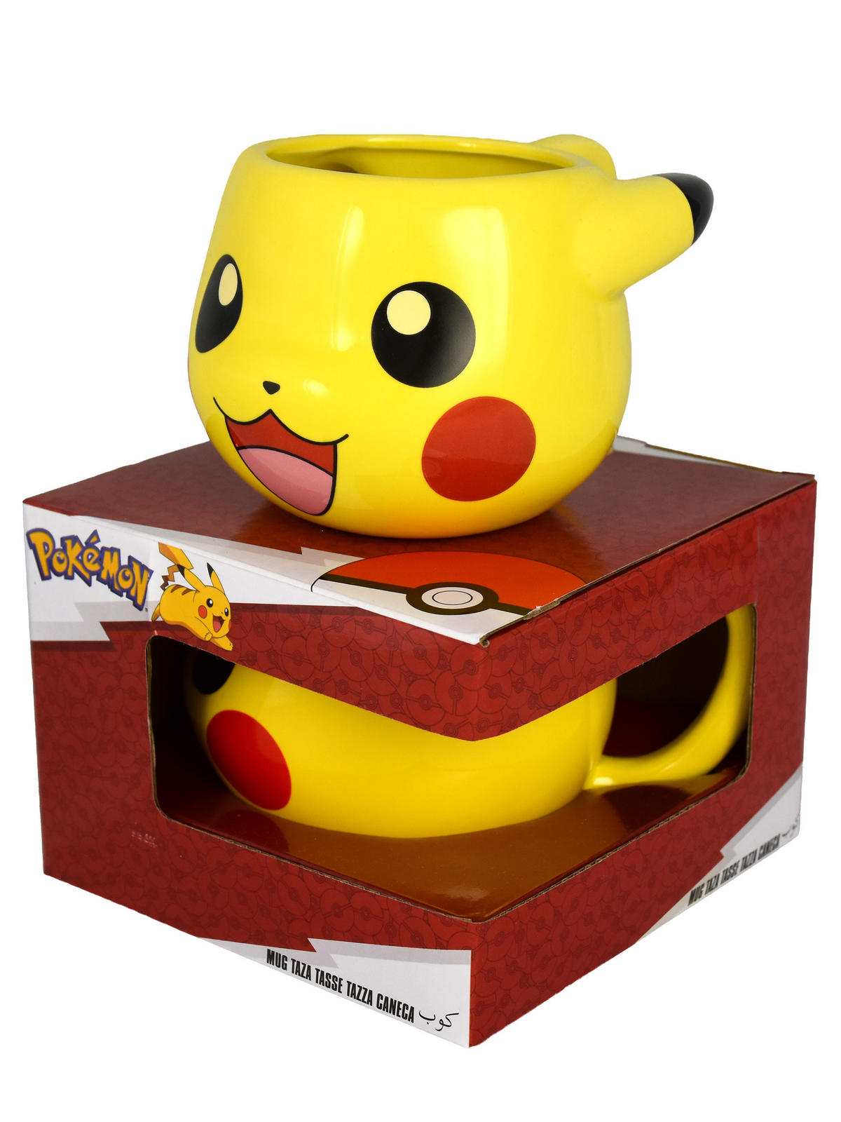 BECHER Pokemon 3D Pikachu Gelb 480 ml - Gelb, Keramik (0.48L) - United Labels