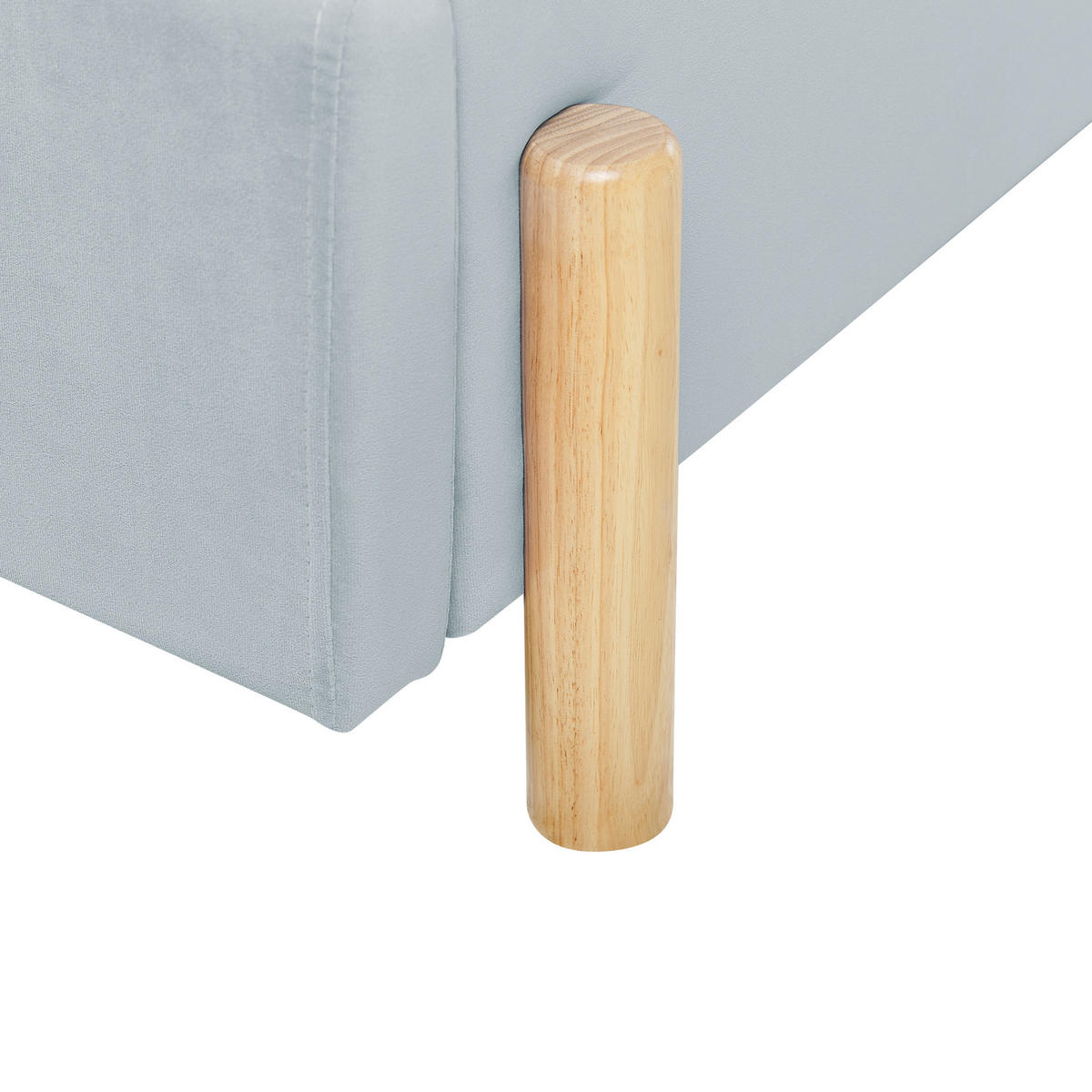 POLSTERBETT 90/200cm Hellblau Anet - Hellblau, Textil (90/200cm) - Beliani
