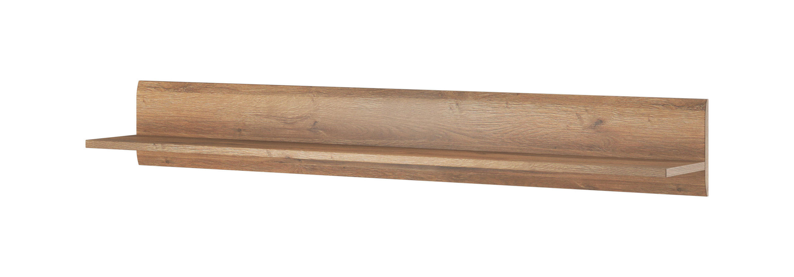 WANDREGAL Toro Eiche Grandson 160 / 22 / 22cm - Braun, Holz/Holzwerkstoff (160/22/22cm) - Feldmann-Wohnen