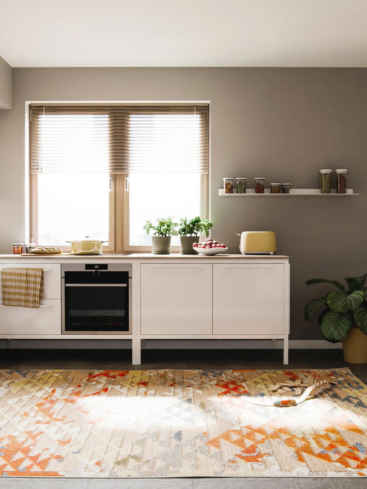 VNITŘNÍ a venkovní koberec Noelia Vícebarevné 200x290 cm - různobarevná, plast/umělá hmota (200/290cm) - benuta Nest