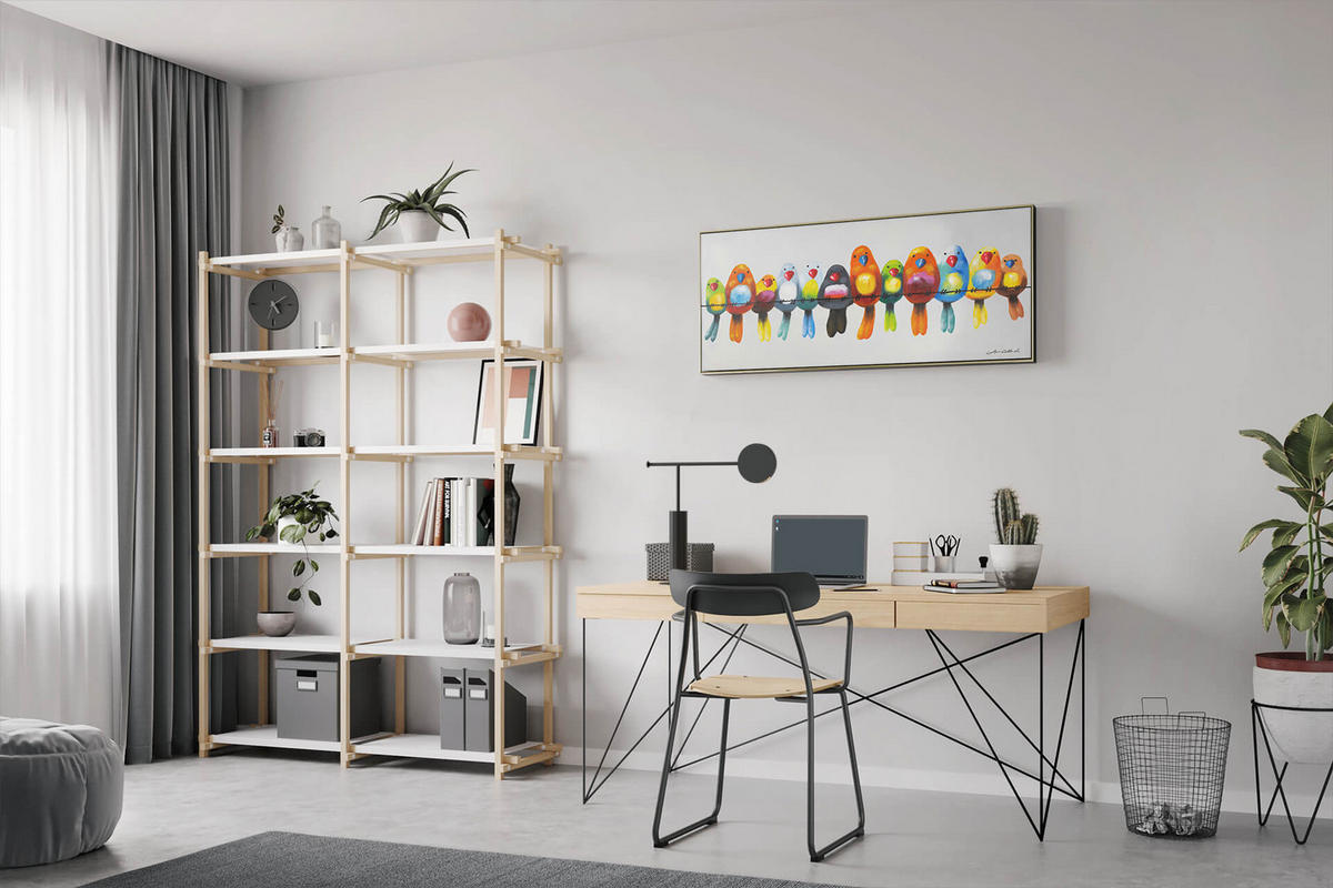 ÖLGEMÄLDE 120/60 cm - Multicolor, Holz/Textil (120/60cm) - KUNSTLOFT