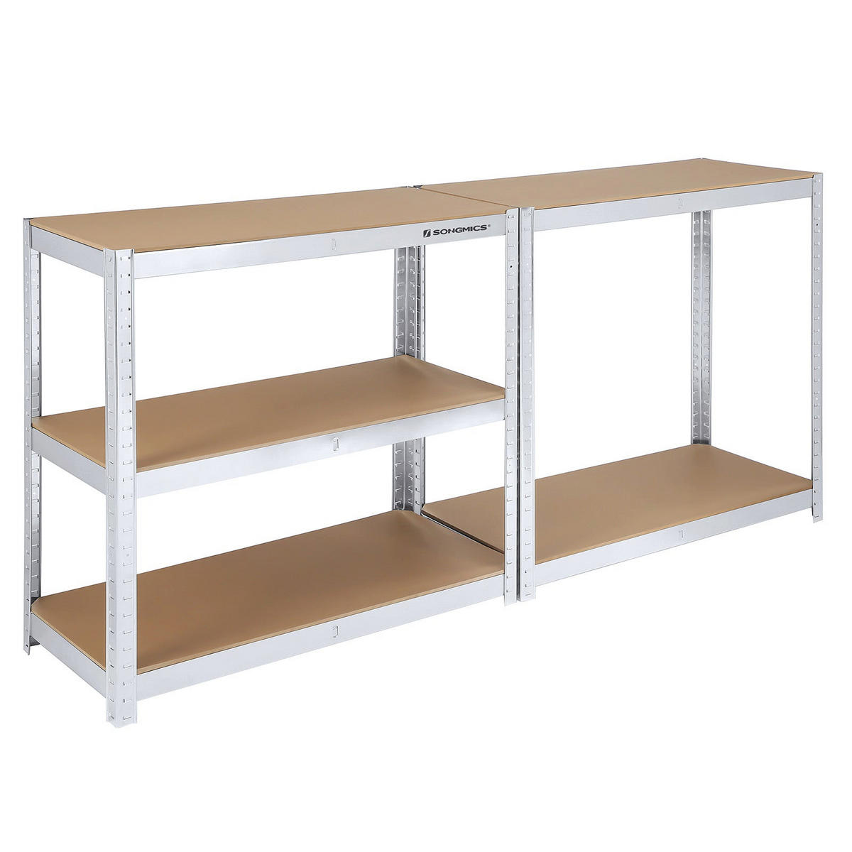 STANDREGAL - Silberfarben, Metall (90/180/40cm) - Hansiro