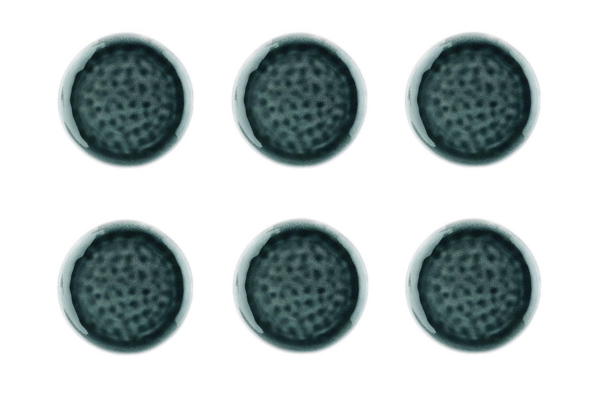 TELLER Mond Ø21cm - 6er-Set - Petrolfarben - Blau, Keramik (21cm) - Björn