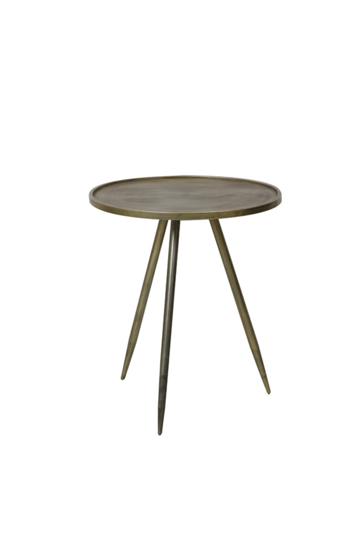 BEISTELLTISCH Envira Gold Ø51/60 cm - Goldfarben, Metall (51/51/60cm) - Light & Living