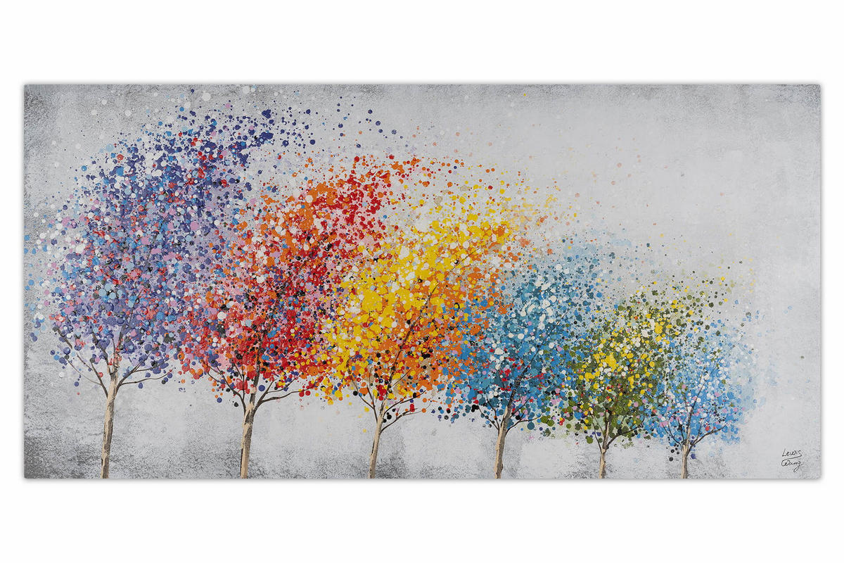 ÖLGEMÄLDE 140/70 cm - Multicolor, Holz/Textil (1.98/70cm) - KUNSTLOFT