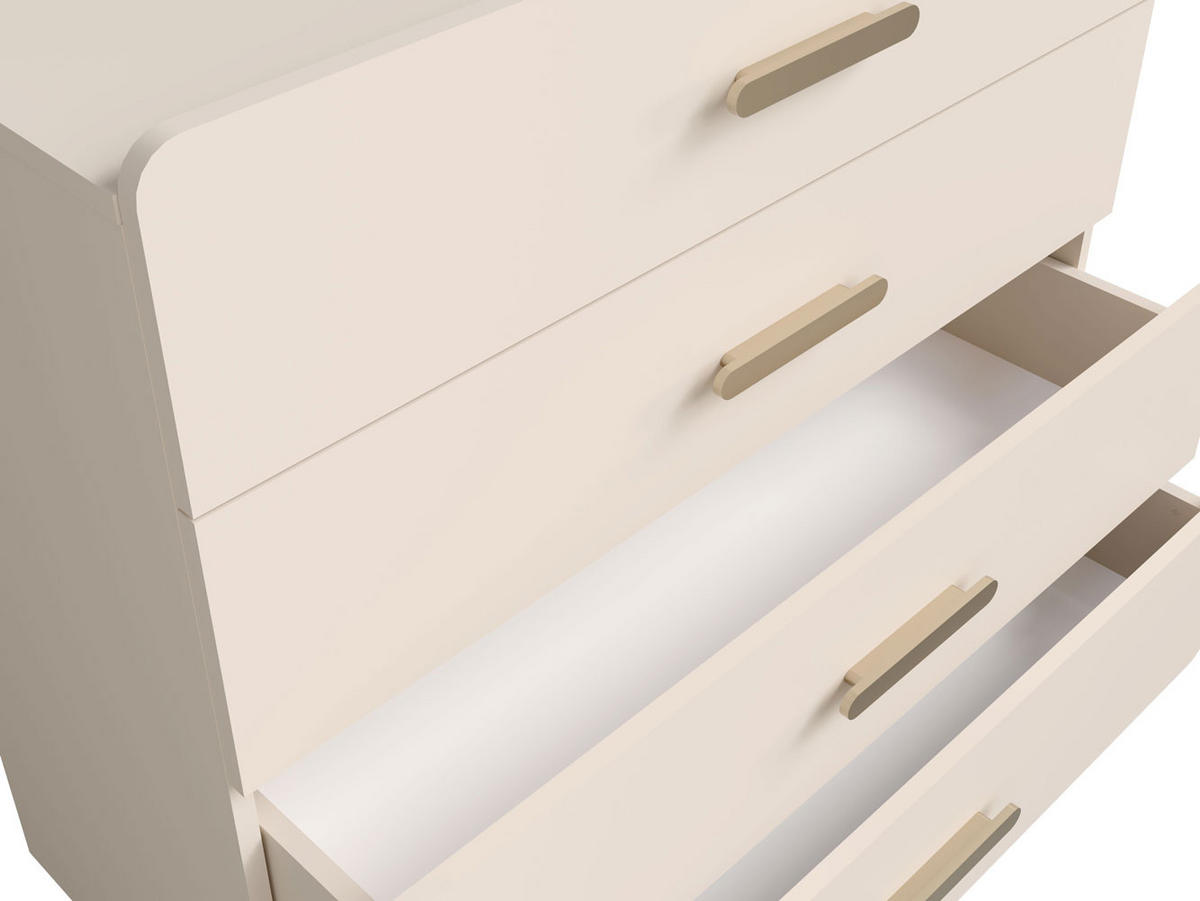 KOMMODE Lorenz sandbeige 100 / 41,5 / 92,5cm - Beige, Holz/Holzwerkstoff (100/92.5/41.5cm) - Feldmann-Wohnen