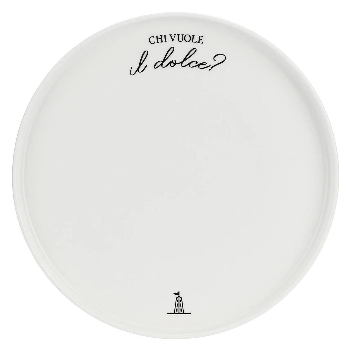 TORTENPLATTE auf Fuß I Garbati 26 x 11 cm - Multicolor, Keramik (26/11/26cm)