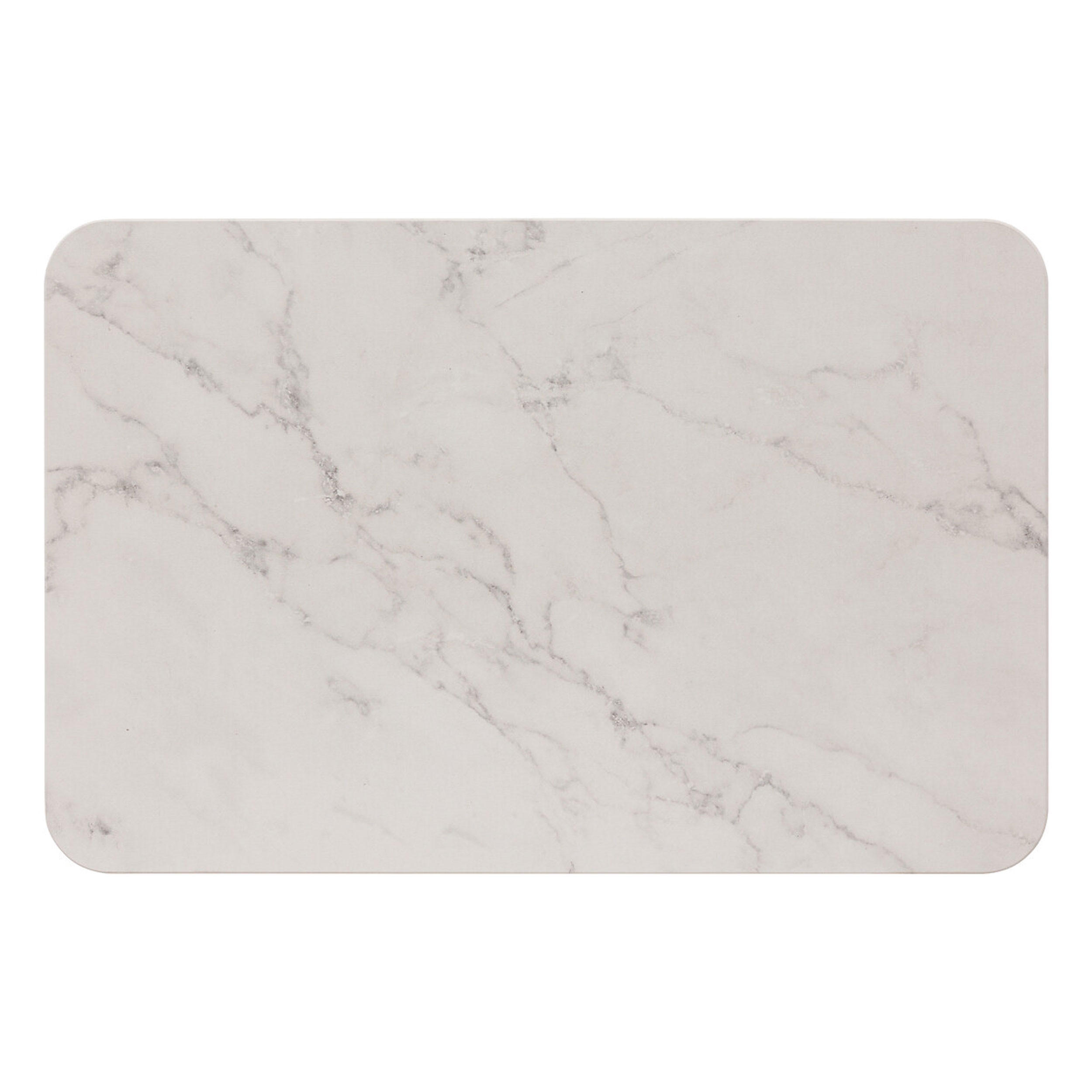 BADEMATTE Kieselgur Lea, Diatomit, Marmor, 60 x 39 cm - Grau, Kunststoff (39/60cm) - 5five Simply Smart