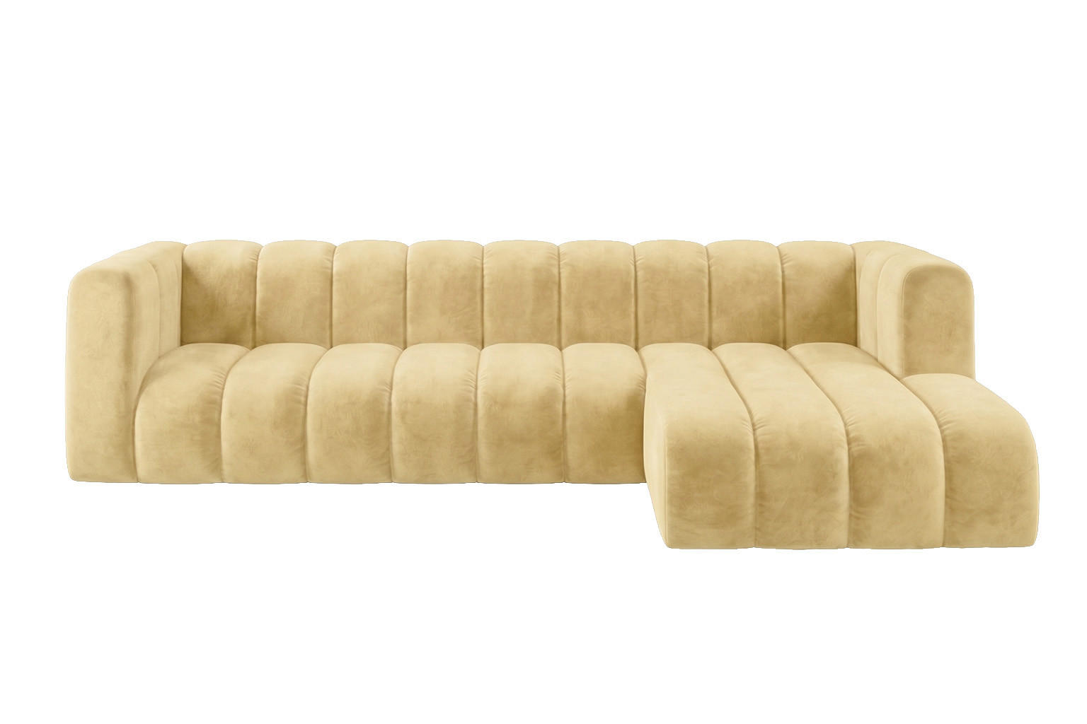 Kaiser Möbel Ecksofa Hellgelb 318x179 cm
