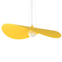 HÄNGELEUCHTE Piuma D90 - Gelb, Metall (90/90/120cm) - Lumicom