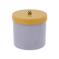 AUFBEWAHRUNGSBOX Double Funky Lila 10/10/12 cm - Lila, Metall (10/12/10cm) - Present Time