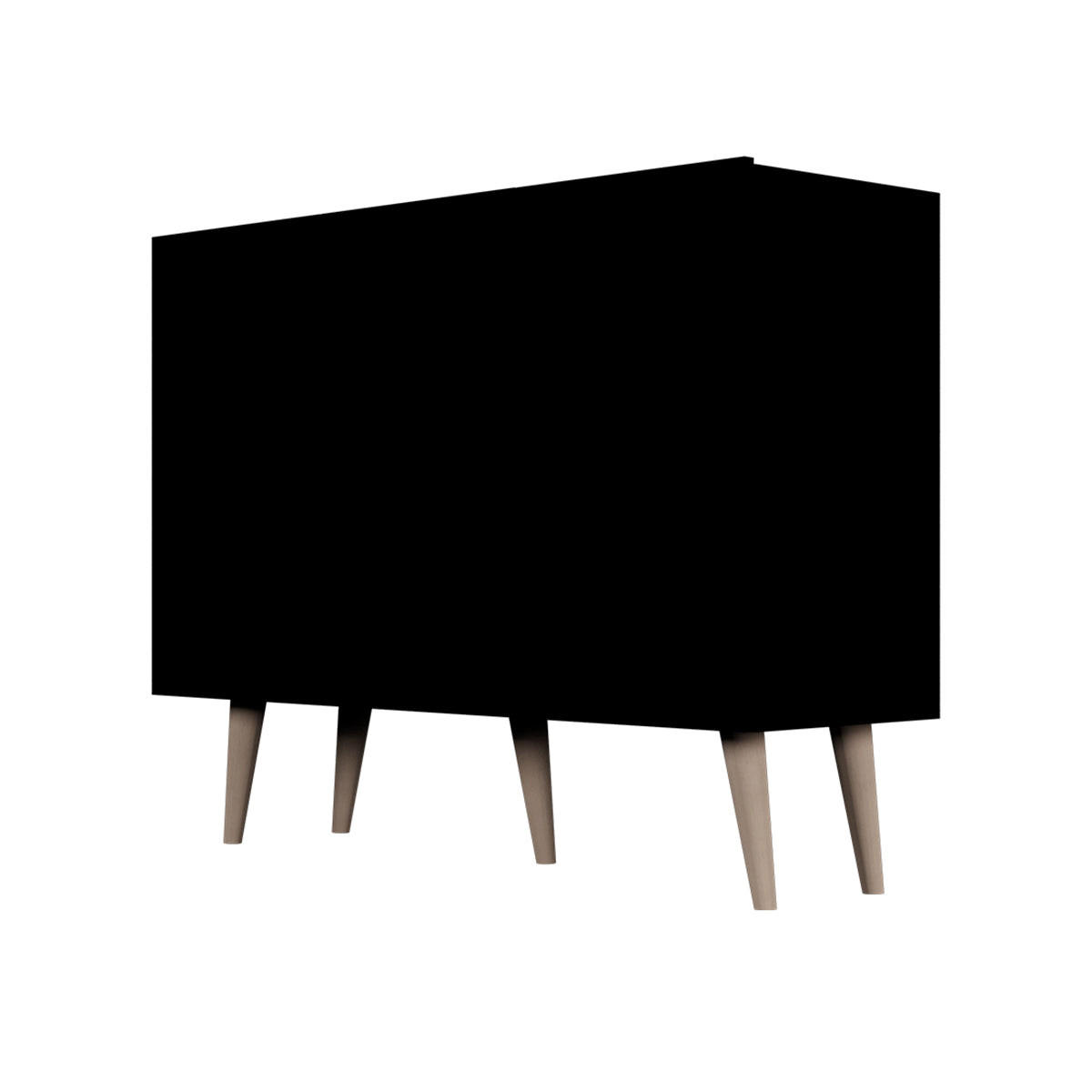 SIDEBOARD Toronto Schwarz - Schwarz, Holzwerkstoff (120/95.5/40cm) - Petits-meubles