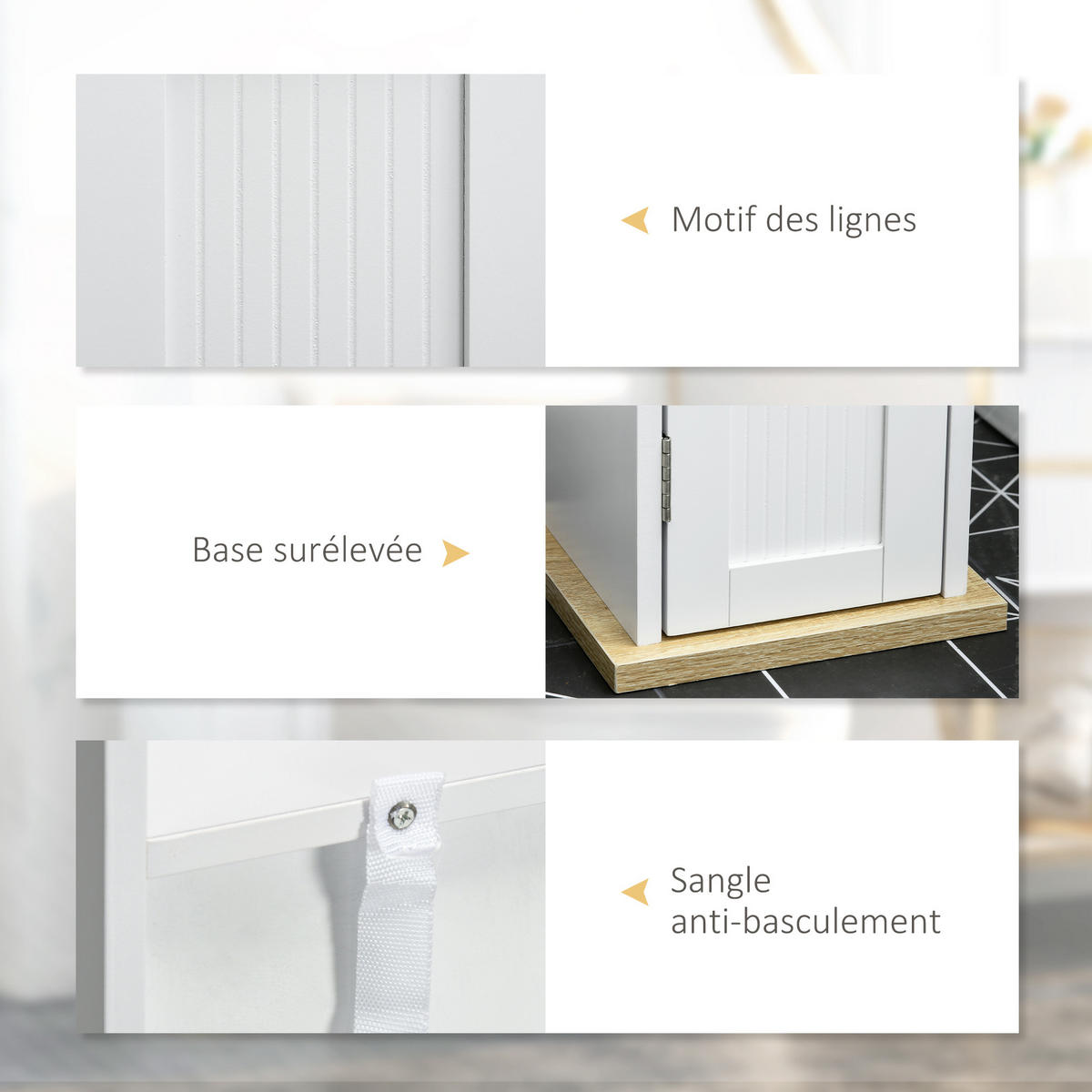 TOILETTENPAPIERHALTER DE-12471 mit schrank 20/20/80 cm Weiß - Weiß, Holzwerkstoff (20/80/20cm) - ComfortXL