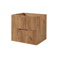 BADEZIMMERSCHRANK : Craft Eiche, 60 x 57 x 46 cm - Braun, Holzwerkstoff (60/57/46cm) - 3XE LIVING