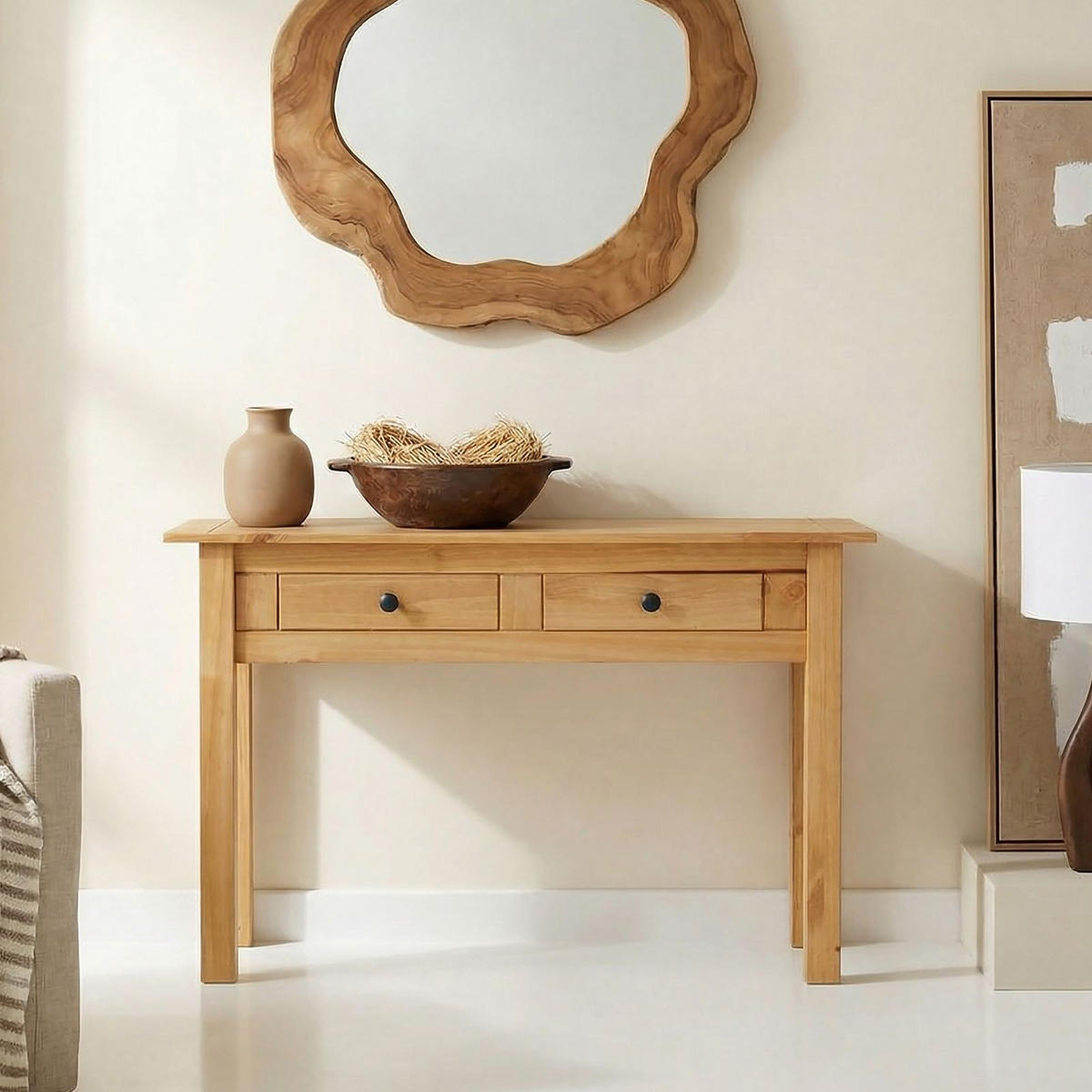 KONSOLENTISCH CANCUN - Kieferfarben, Holz (41/110/72cm) - CARO-Möbel