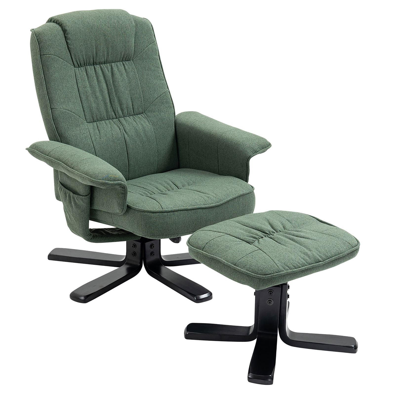 RELAXSESSELSET CHARLY - Dunkelgrün, Textil (76/87/61cm) - IDIMEX