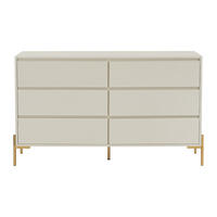 KOMMODE - 140 cm x 40 cm - holz - beige Korasa - Beige, Holz/Metall (140/82/40cm) - Vente-Unique