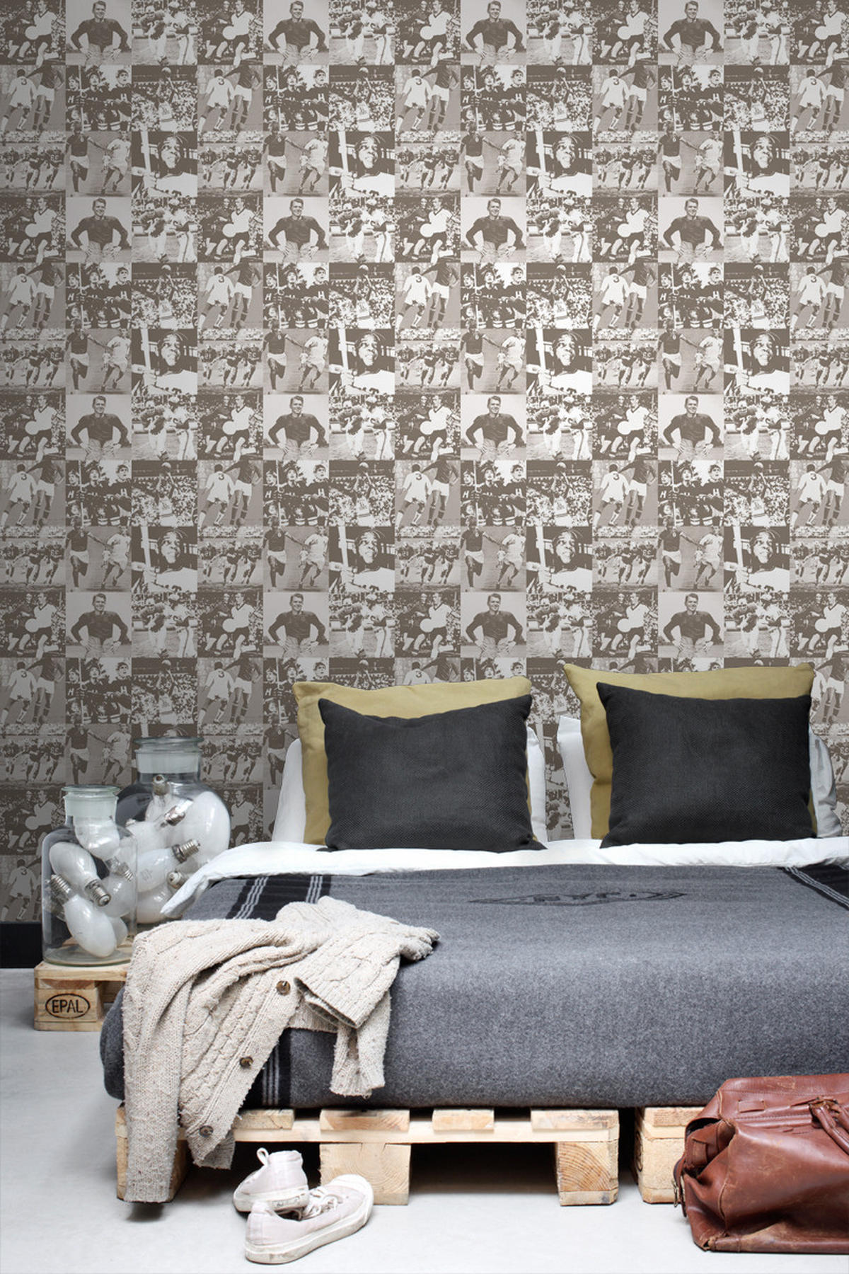 TAPETE Sportlegenden 53 cm x 10.05 m - Beige, Papier (53/0.1cm) - ESTAhome