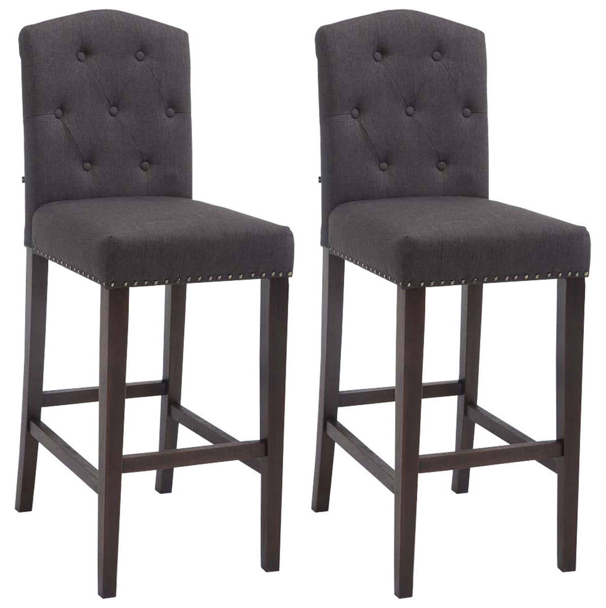 Deluke Barhocker Dunkelgrau 42x113x57 cm