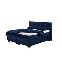 BOXSPRINGBETT 180x200 inkl. Elektrofunktion, Topper und Matratze - Anthrazit/Aubergine, Holz/Holzwerkstoff (180/200cm) - ed exciting design