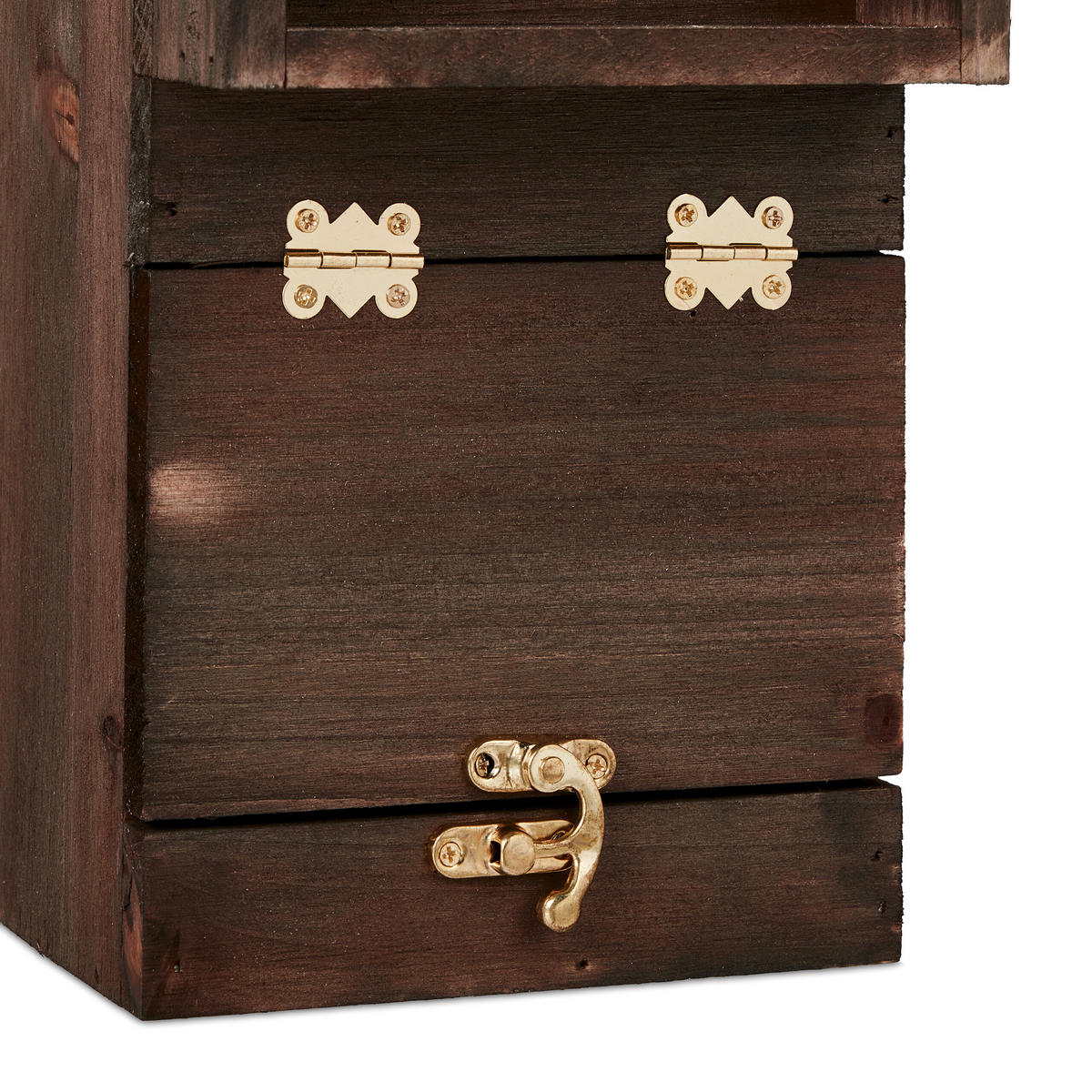 NISTKASTEN - Braun, Holz/Metall (14/24.5/14cm) - Relaxdays