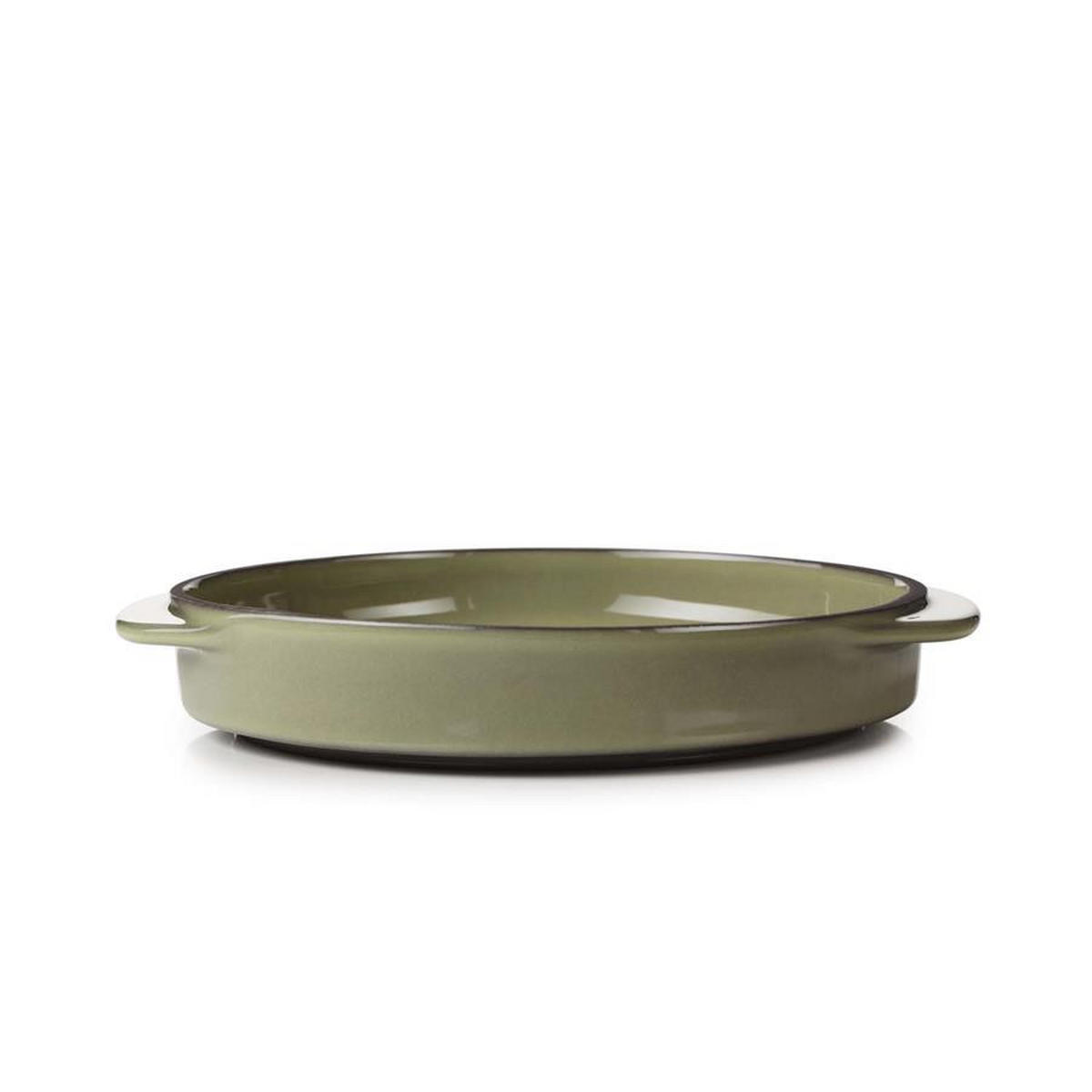 SCHÄLCHEN CARACTERE mit Griffen 14 cm Kardamom - Dunkelgrün, Keramik (14cm) - Revol Porcelaine France