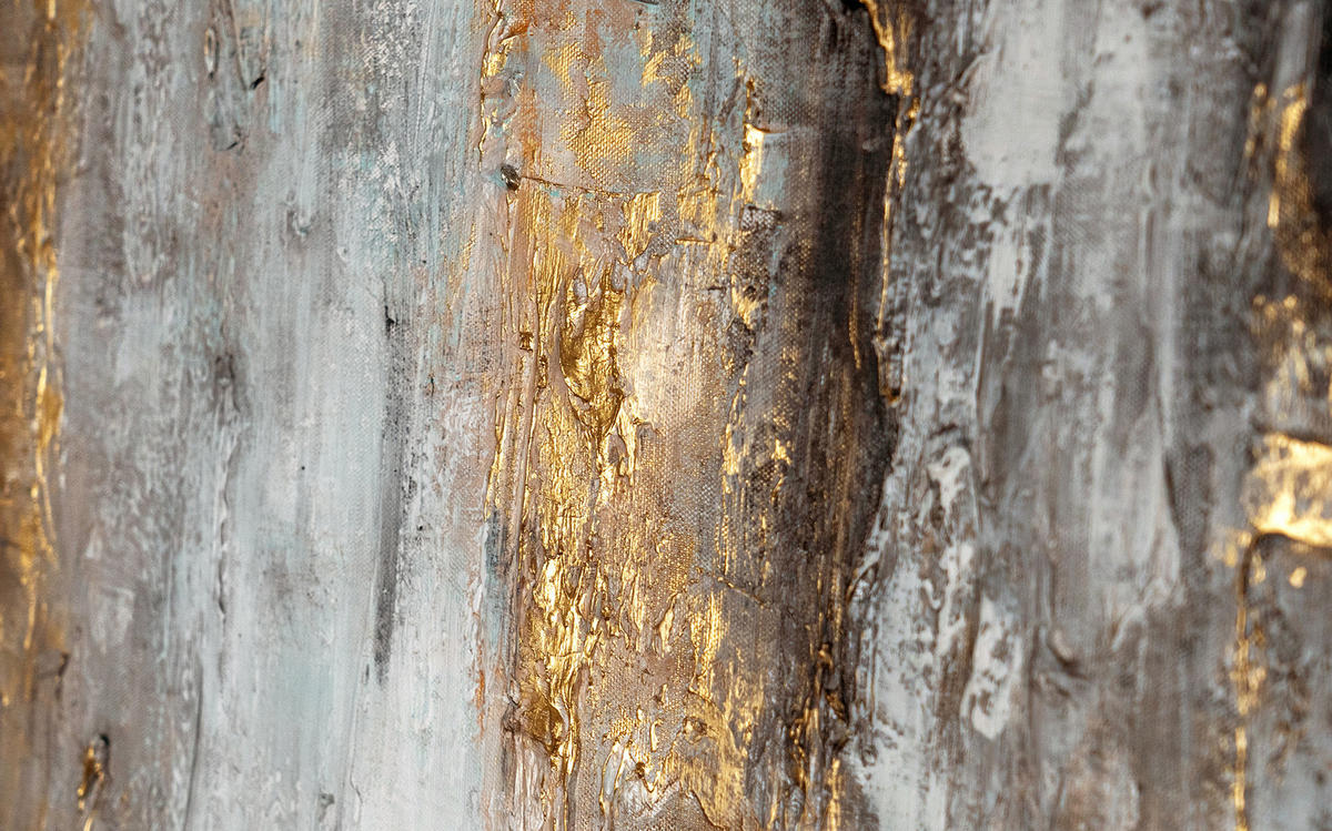 GEMÄLDE Milchstraße II Schattenfugenrahmen Grau 120x80 cm - Grau, Holz (120/80cm) - YS-art gallery