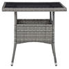 GARTENTISCH Tischhart 80/75/80 cm - Grau, Naturmaterialien (80/80/75cm) - ZMH