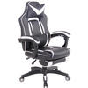 BÜROSTUHL Hero, Kunstleder Schwarz/Weiß - Weiß, Kunststoff/Textil (68/124/61cm) - TPFLiving