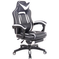 BÜROSTUHL Hero, Kunstleder Schwarz/Weiß - Weiß, Kunststoff/Textil (68/124/61cm) - TPFLiving