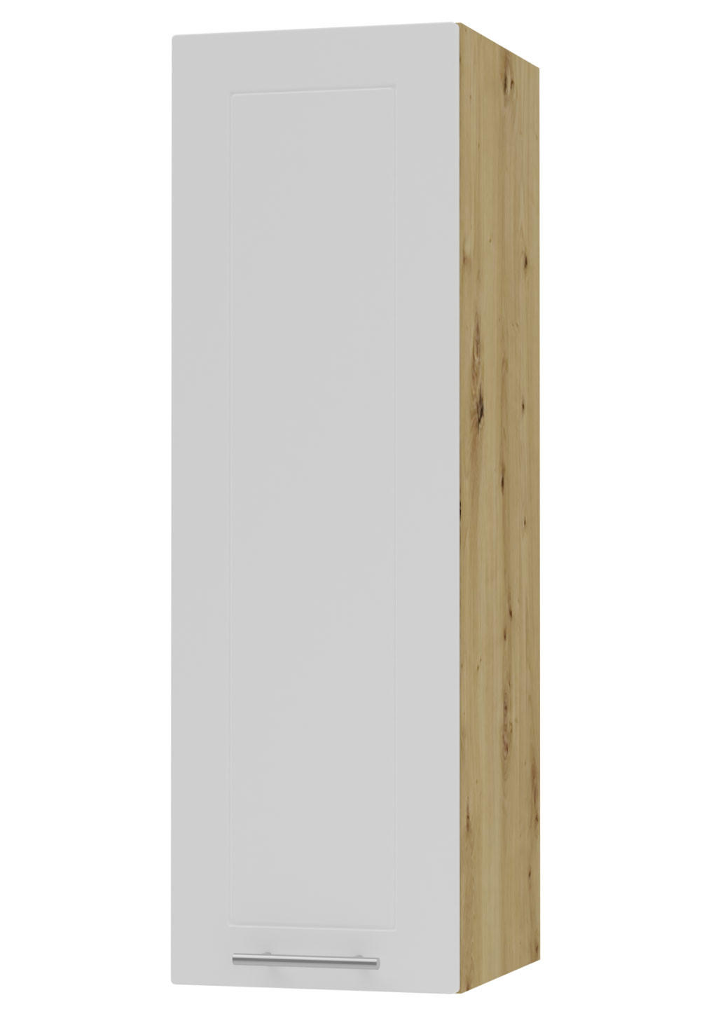 KÜCHENHÄNGESCHRANK Kvantum W4/30 Weiß Matt / Eiche Artisan Matt 30 / 32,5 / 96cm - Eiche Artisan/Weiß, Holz/Holzwerkstoff (30/96/32.5cm) - Feldmann-Wohnen