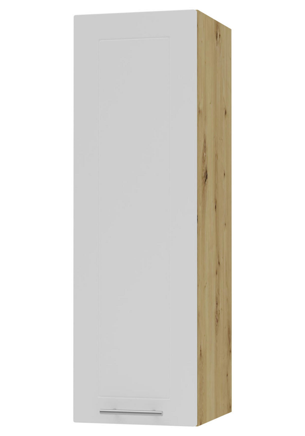 KÜCHENHÄNGESCHRANK Kvantum W4/30 Weiß Matt / Eiche Artisan Matt 30 / 32,5 / 96cm - Eiche Artisan/Weiß, Holz/Holzwerkstoff (30/96/32.5cm) - Feldmann-Wohnen