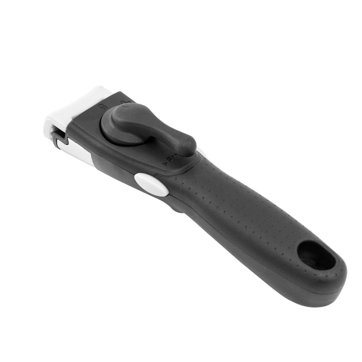 PFANNENSET Pro Click, Edelstahl, Induktion, Antihaftbeschichtung, abnehmbarer Griff, 3-teilig - Silberfarben, Kunststoff/Metall - KOPF