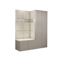 GARDEROBEN-SET Orion III - Kaschmir/Creme, Holzwerkstoff/Kunststoff (158/186/46cm) - MIRJAN24