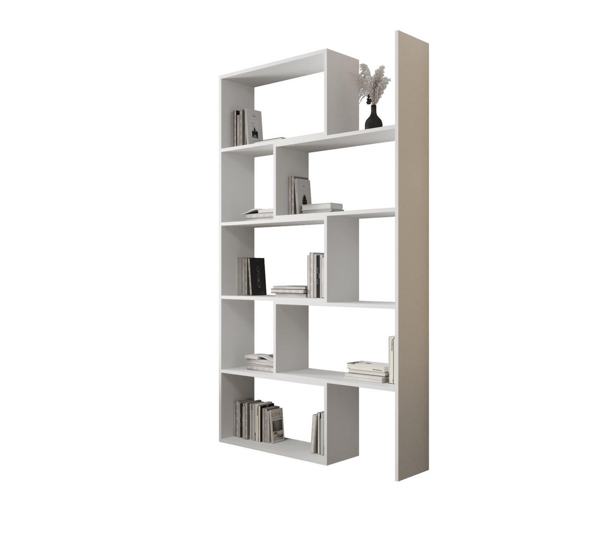 WANDREGAL LK 188 125 x 188 x 33 cmcm aus Holz in Weiß - Weiß, Holzwerkstoff (125/188/33cm) - O-Sofa