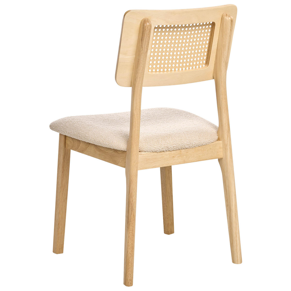 ESSZIMMERSTUHL 2er-Set Hellbraun Embar - Hellbraun, Textil (50/86/52cm) - Beliani