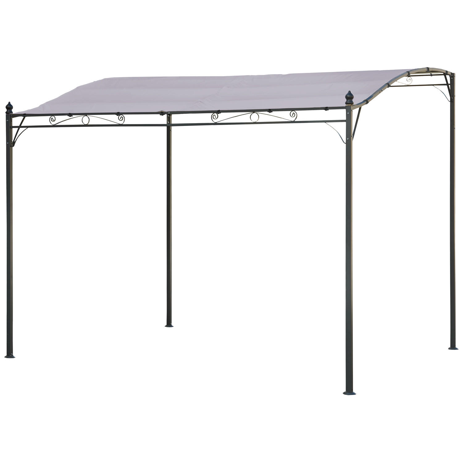 PERGOLA Nice Taupe 300/250 cm - Braun, Textil (250/246/300cm) - Happy Garden