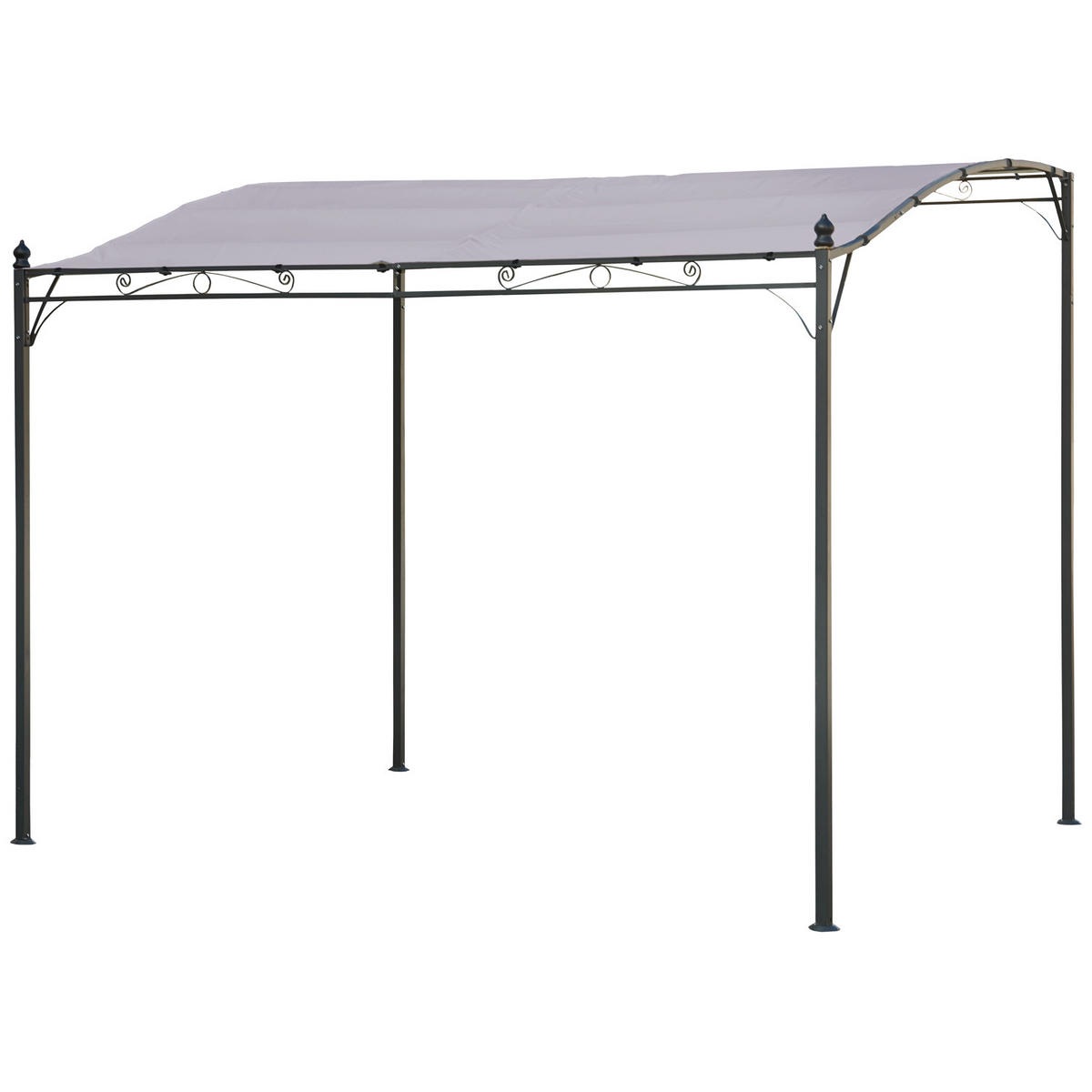 PERGOLA Nice Taupe 300/250 cm - Braun, Textil (250/246/300cm) - Happy Garden