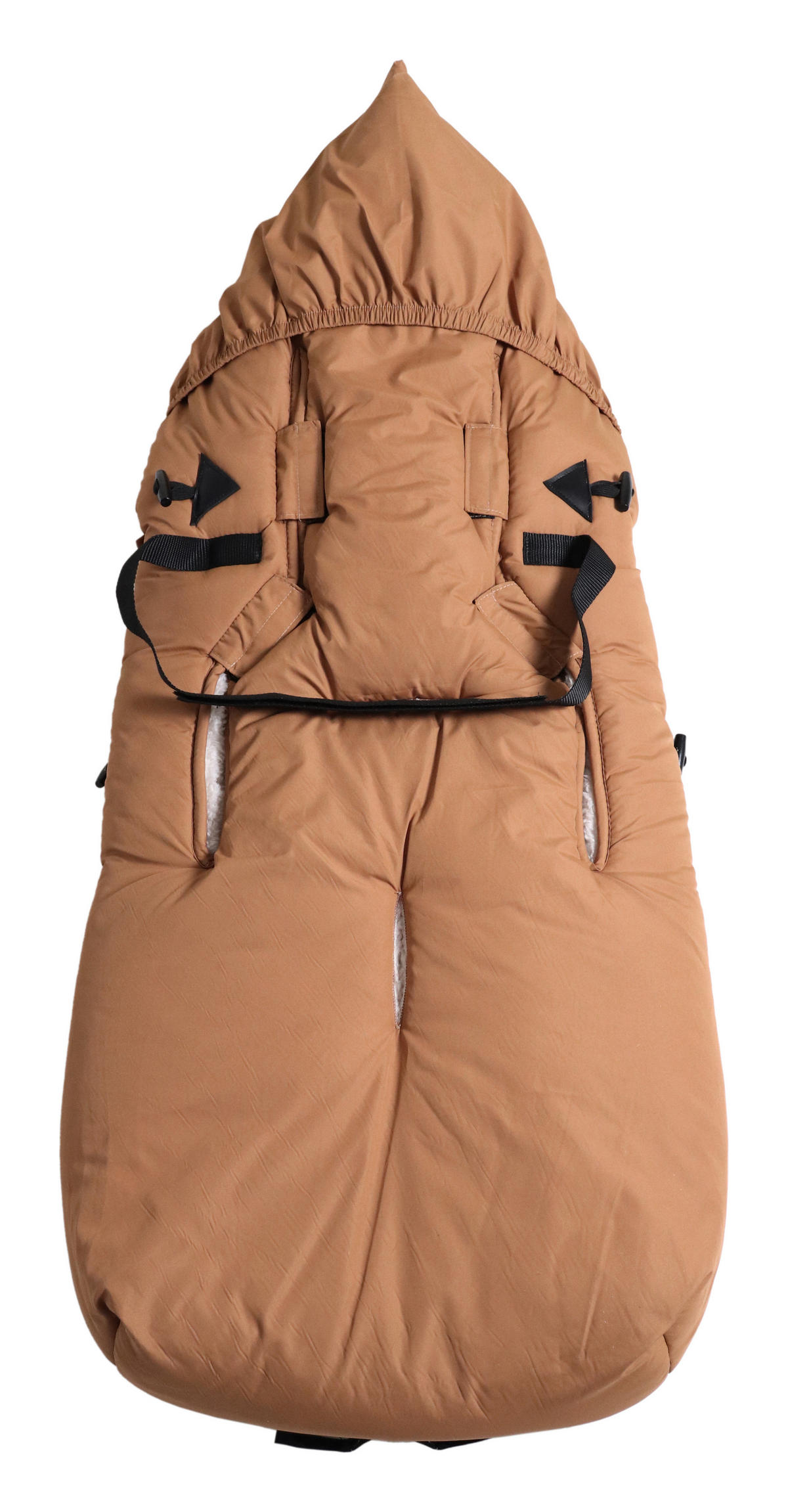 KINDERWAGEN-FUSSSACK XL TOO, camel/creme - Hellbraun, Textil (46/10/105cm) - Kaiserbaby