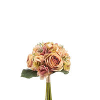 KUNSTBLUME Künstlicher Blumenstrauß - Kelly 32 cm - Orange, Kunststoff (32cm) - Emerald